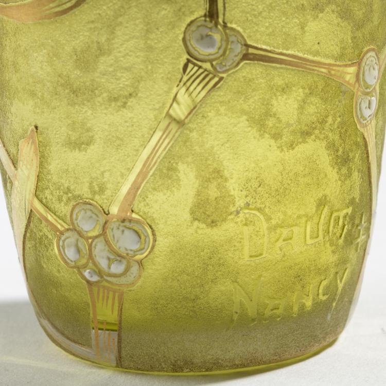 Bild 3 zu Objekt, Miniatur-Vase 'Gui', um 1895, Daum Fr&egrave;res, Nancy, 153B 93