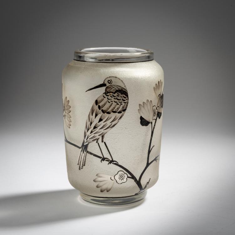 Hauptbild zu Objekt, Vase 'Pinsons', 1926, Daum Fr&egrave;res, Nancy, 153B 187