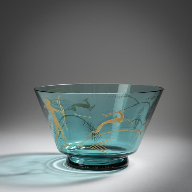 Bild 1 zu Objekt, Schale 'La Chasse', um 1925, Daum Fr&egrave;res, Nancy, 153B 185