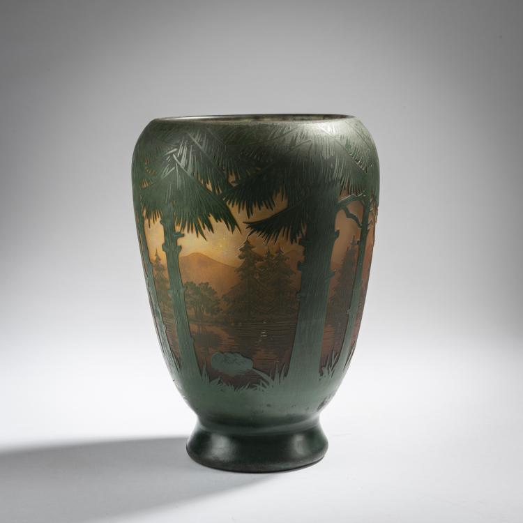 Bild 2 zu Objekt, Vase 'Sapins des Vosges', 1913, Daum Fr&egrave;res, Nancy, 153B 173