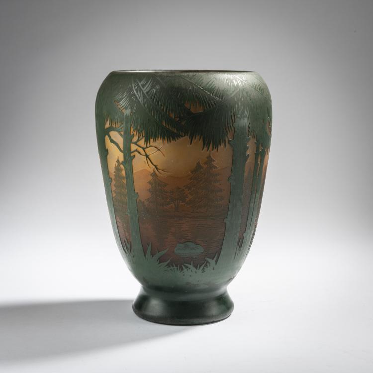 Bild 3 zu Objekt, Vase 'Sapins des Vosges', 1913, Daum Fr&egrave;res, Nancy, 153B 173