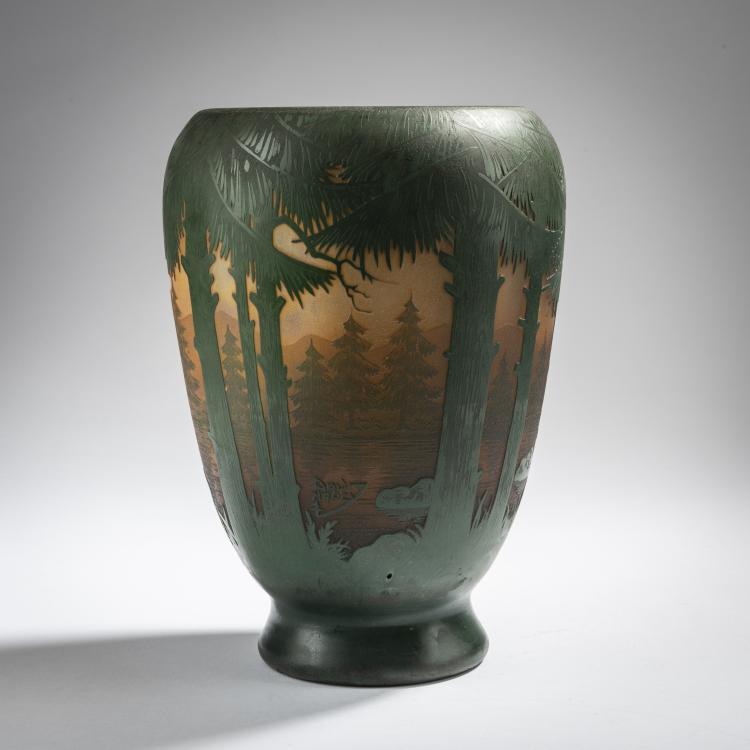 Bild 4 zu Objekt, Vase 'Sapins des Vosges', 1913, Daum Fr&egrave;res, Nancy, 153B 173