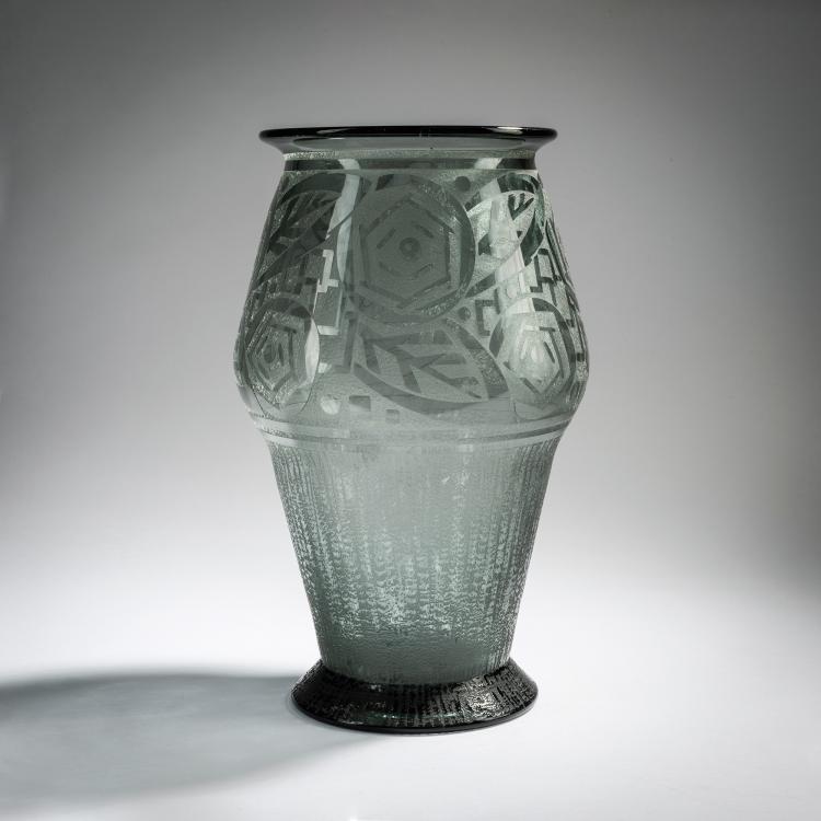 Hauptbild zu Objekt, Vase, um 1930, Daum Fr&egrave;res, Nancy, 153B 190