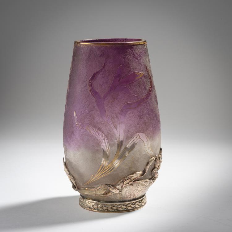 Hauptbild zu Objekt, Vase 'Iris', um 1890, Daum Fr&egrave;res, Nancy, 153B 85