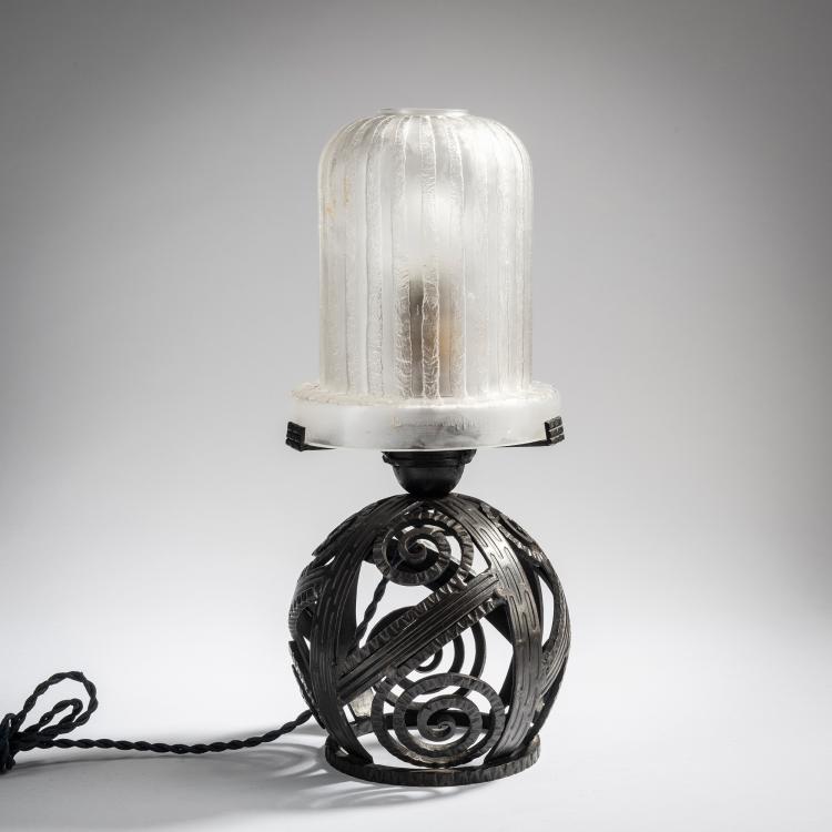 Hauptbild zu Objekt, Table light, c. 1921, Edgar Brandt, Daum Fr&egrave;res, Nancy, 153B 182