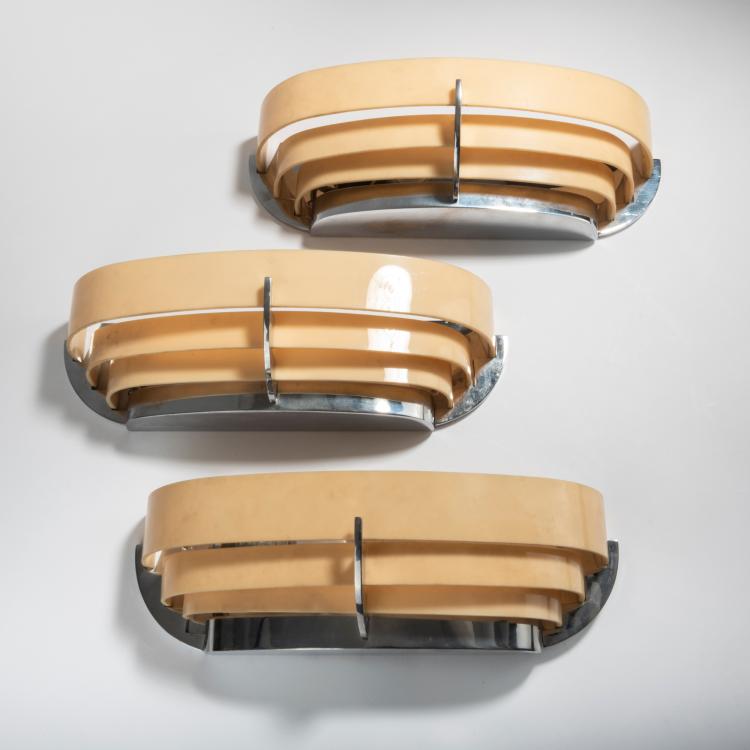 Hauptbild zu Objekt, Three wall lights, 1930s, Frankreich, 153C 638