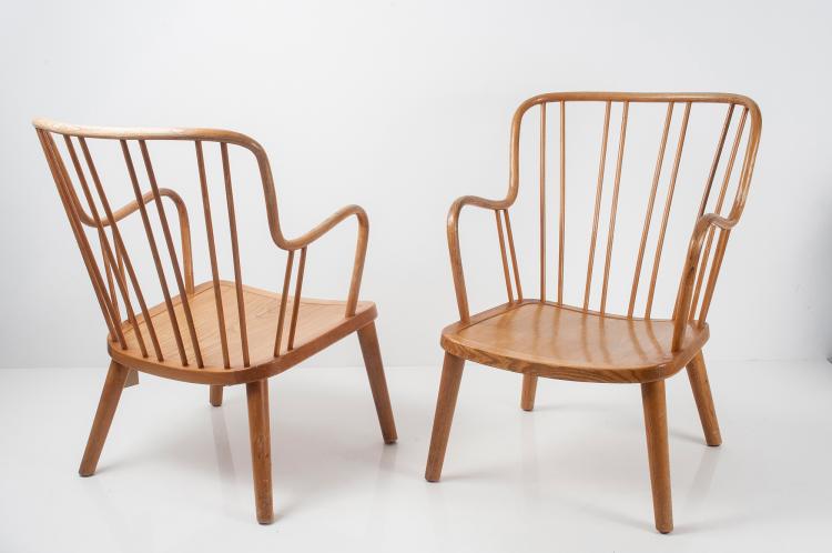Bild 3 zu Objekt, Set of two lounge chairs, 1940/50s, Fritz Hansen, Hansen, Fritz, Aller&oslash;d, 152B 406