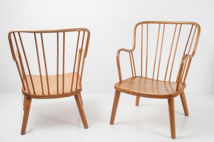 Bild 5 zu Objekt, Set of two lounge chairs, 1940/50s, Fritz Hansen, Hansen, Fritz, Aller&oslash;d, 152B 406