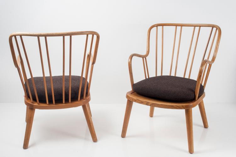 Bild 6 zu Objekt, Set of two lounge chairs, 1940/50s, Fritz Hansen, Hansen, Fritz, Aller&oslash;d, 152B 406