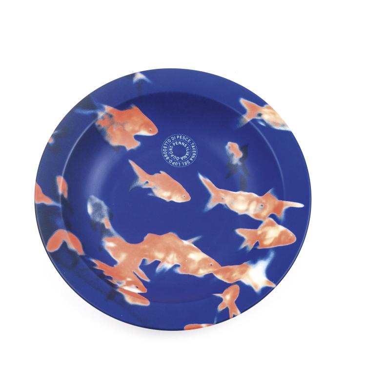 Hauptbild zu Objekt, 'Brodetto di pesce - taverna del lupo - Dupont - PA', 1998, Maurizio Cattelan, 154D 431