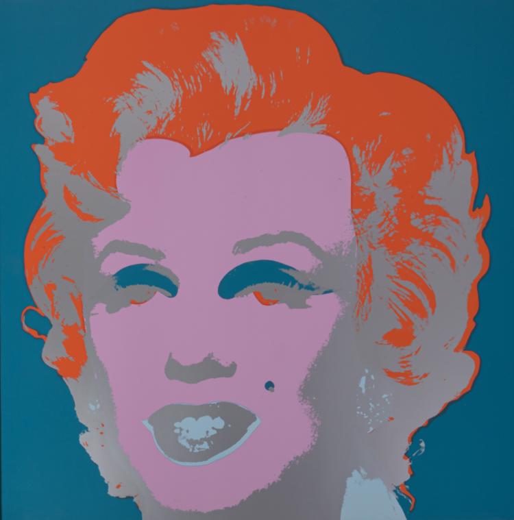 Hauptbild zu Objekt, after 'Marylin' (blue, orange, silver, pink), after 1967, Andy Warhol, Sunday B. Morning, 154D 544
