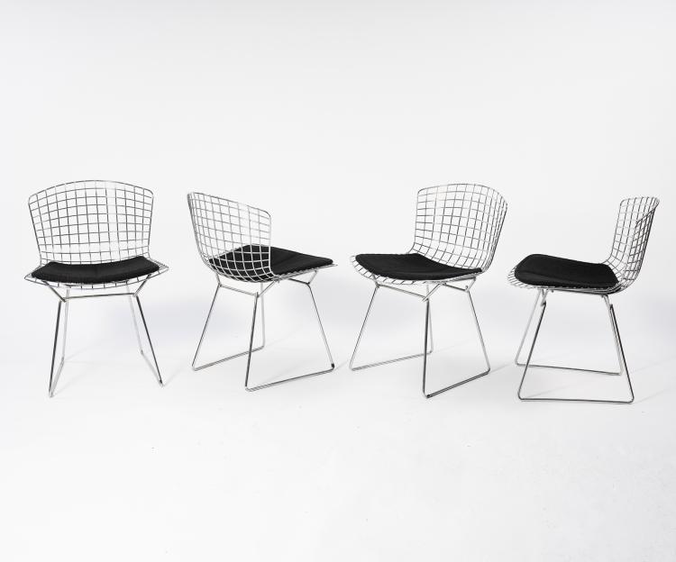 Hauptbild zu Objekt, Set of four '420' chairs, 1952, Harry Bertoia, Knoll International, New York, 152B 419