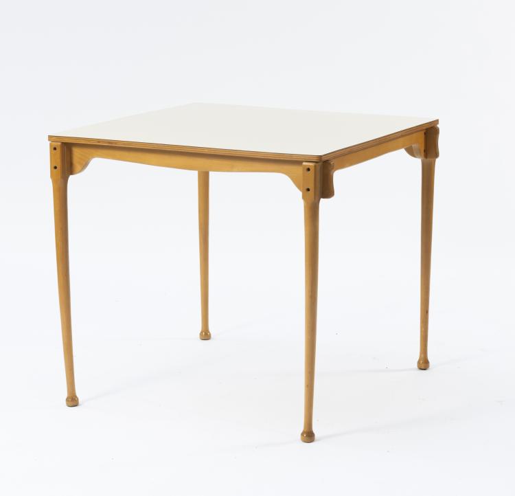 Bild 4 zu Objekt, Vier Stapelst&uuml;hle und ein Tisch 'Montreal', 1967, Frei Otto, Karl Fr&ouml;scher & Co., Steinheim/Murr, 154A 74