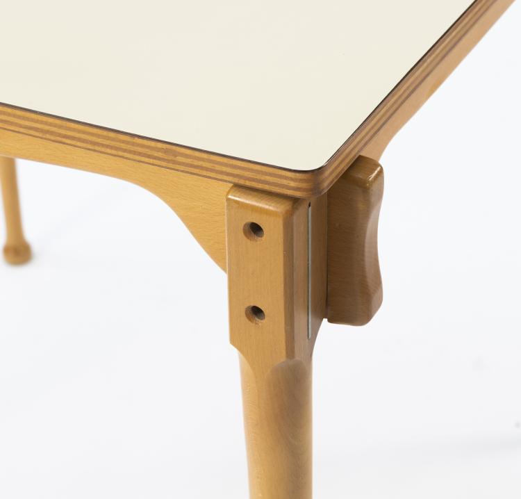 Bild 5 zu Objekt, Vier Stapelst&uuml;hle und ein Tisch 'Montreal', 1967, Frei Otto, Karl Fr&ouml;scher & Co., Steinheim/Murr, 154A 74