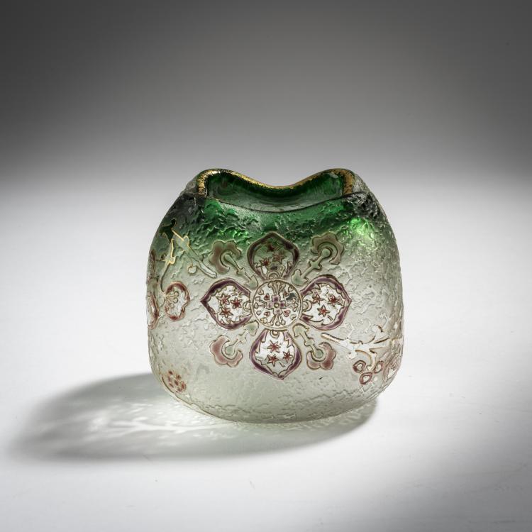 Hauptbild zu Objekt, Vase 'Papillons et fleurons', 1893, Daum Fr&egrave;res, Nancy, 153B 87