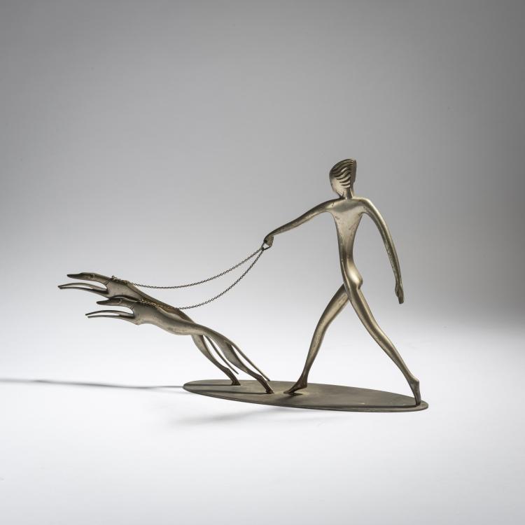 Bild 2 zu Objekt, Lady walking her dog, 1930s, Hagenauer, Wien, 153C 642