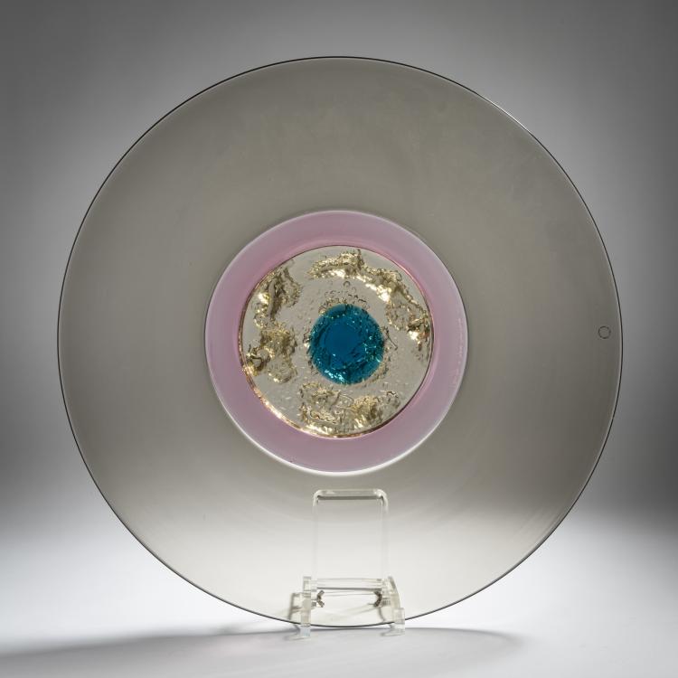 Hauptbild zu Objekt, Decorative plate 'Omaggio a Tapio Wirkkala', 1996, Tapio Wirkkala, Venini & C., Murano, 155C 804
