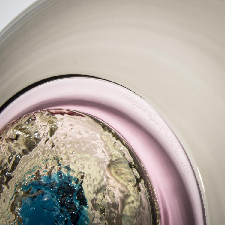 Bild 1 zu Objekt, Decorative plate 'Omaggio a Tapio Wirkkala', 1996, Tapio Wirkkala, Venini & C., Murano, 155C 804