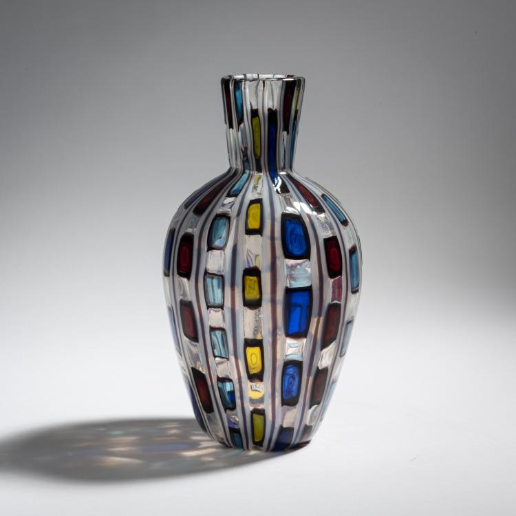 Bild 1 zu Objekt, 'Diamantati' vase, 1968, Ercole Barovier, Barovier & Toso, Murano, 155C 845
