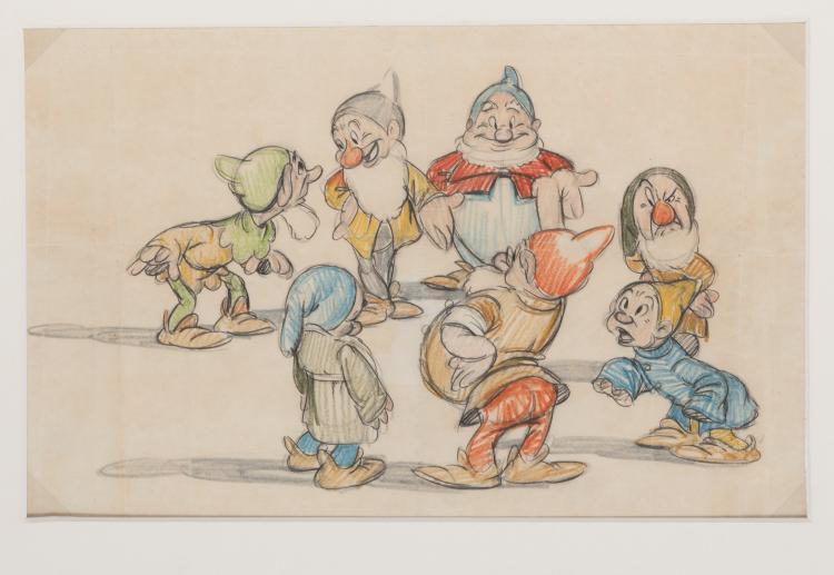 Hauptbild zu Objekt, 'The Seven Dwarfs', ca. 1937, Studios Disney, 154D 372