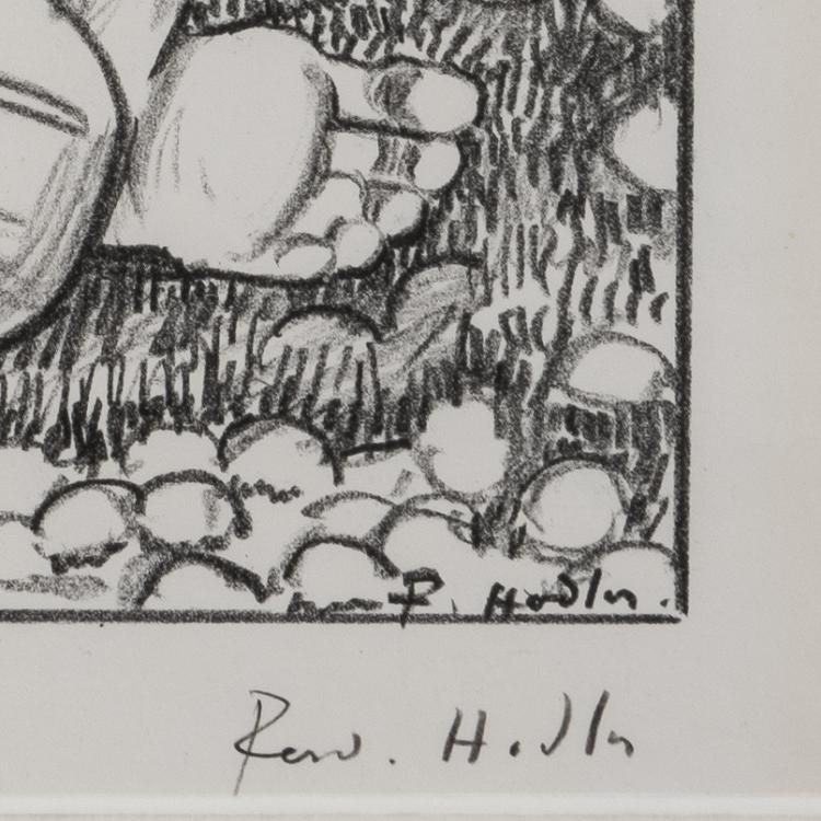 Bild 1 zu Objekt, 'Spring Longing: Girl Kneeling to the Right', 1910c, Ferdinand Hodler, 154D 379