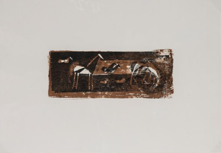 Hauptbild zu Objekt, 'Pferde auf der Weide (F&uuml;nf, eigentlich sieben Pferde), ca. 1935, Ewald Matar&eacute;, 154D 392
