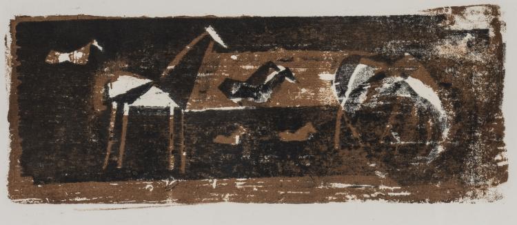 Bild 1 zu Objekt, 'Pferde auf der Weide (F&uuml;nf, eigentlich sieben Pferde), ca. 1935, Ewald Matar&eacute;, 154D 392