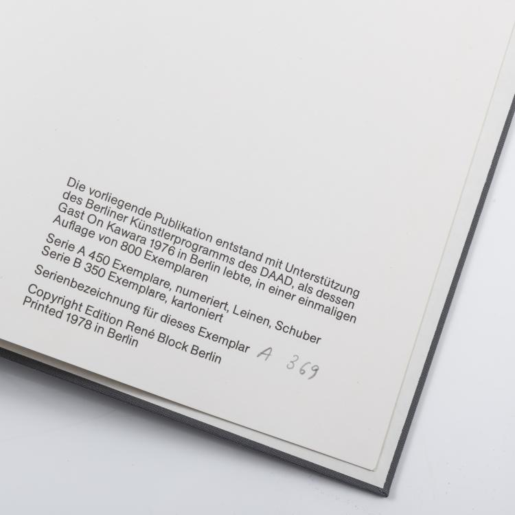 Bild 2 zu Objekt, Artist book 'I am still alive', 1978, On Kawara, Ed. Ren&eacute; Block, 154D 471