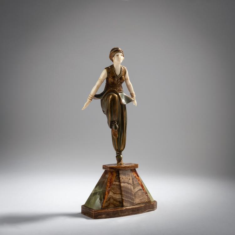 Hauptbild zu Objekt, 'Orientalische T&auml;nzerin', um 1925, Dem&egrave;tre H. Chiparus, 153C 420