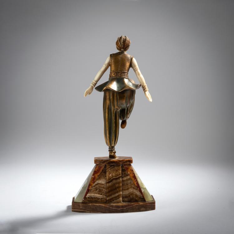 Bild 3 zu Objekt, 'Orientalische T&auml;nzerin', um 1925, Dem&egrave;tre H. Chiparus, 153C 420