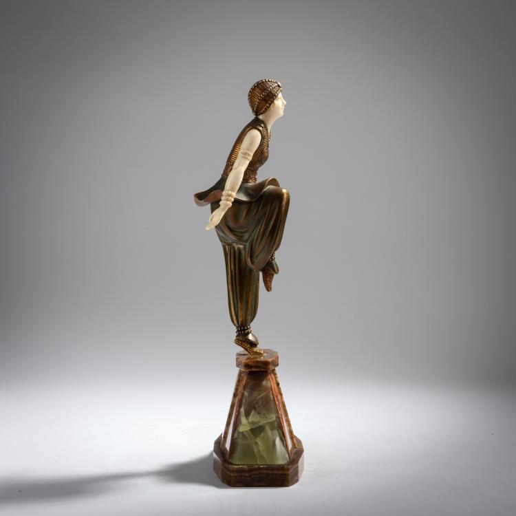 Bild 4 zu Objekt, 'Orientalische T&auml;nzerin', um 1925, Dem&egrave;tre H. Chiparus, 153C 420