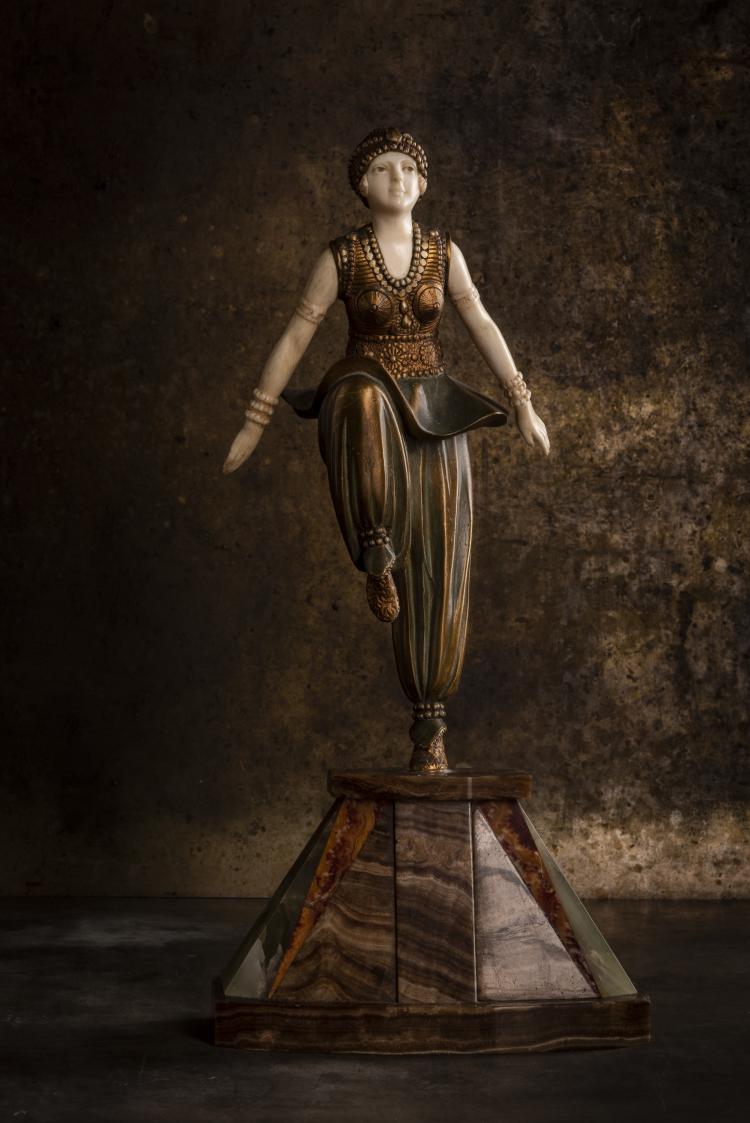 Bild 6 zu Objekt, 'Orientalische T&auml;nzerin', um 1925, Dem&egrave;tre H. Chiparus, 153C 420