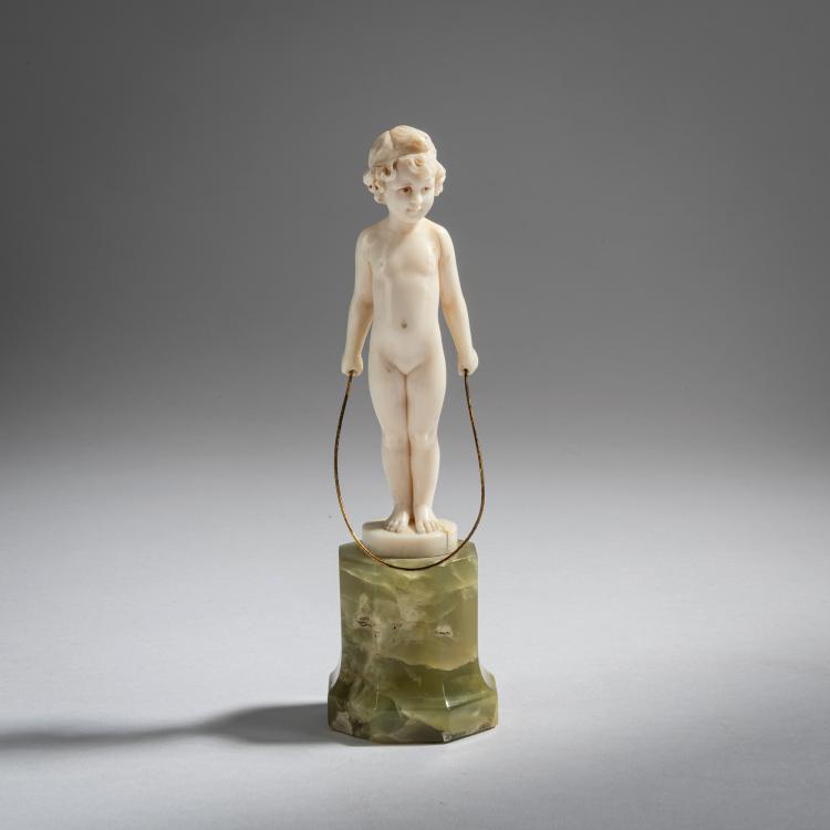 Hauptbild zu Objekt, M&auml;dchen beim Seilh&uuml;pfen, vor 1914, Ferdinand Preiss, 153C 453