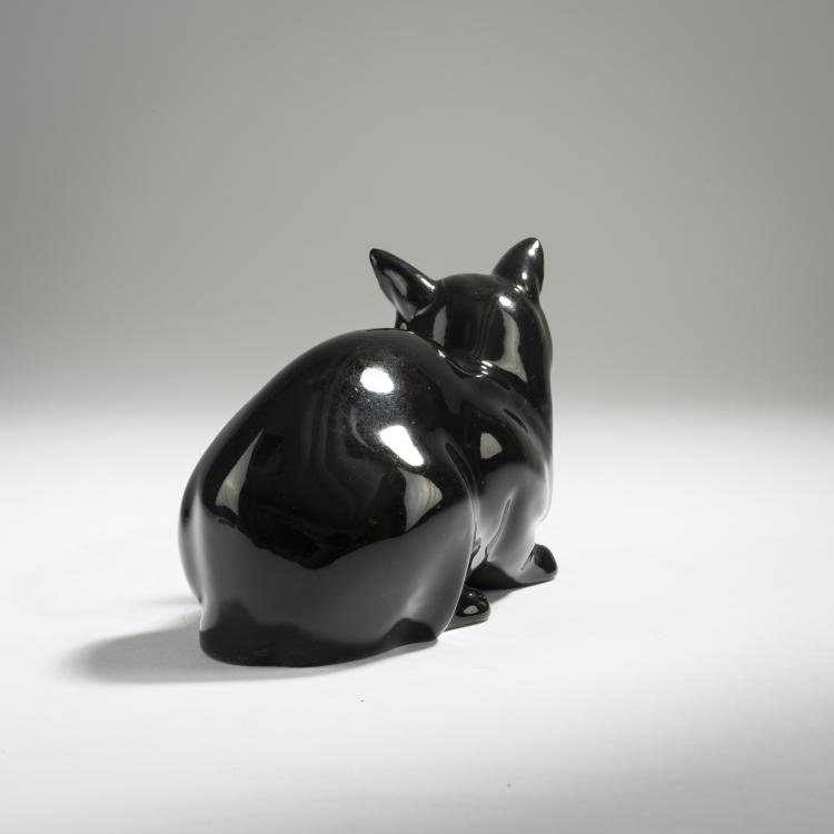 Bild 2 zu Objekt, 'Cat, lying about', 1913/14, Eduard Klablena, Langenzersdorfer Keramik, 153C 530