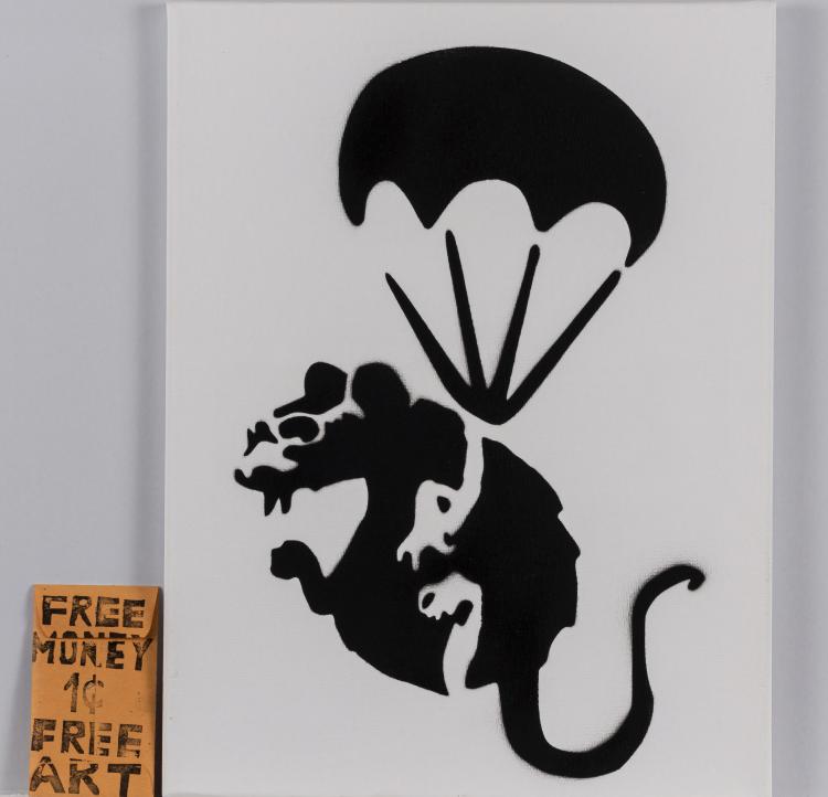 Hauptbild zu Objekt, after 'Parachuting Rat', after 2003,  Banksy (after), 154D 417