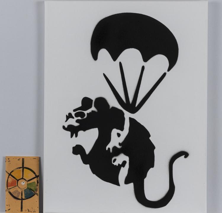 Bild 1 zu Objekt, after 'Parachuting Rat', after 2003,  Banksy (after), 154D 417
