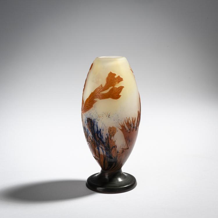 Bild 1 zu Objekt, Kleine Vase 'Paysage aquatique', 1920er Jahre, Gall&eacute;, Etablissements, Nancy, 153B 252