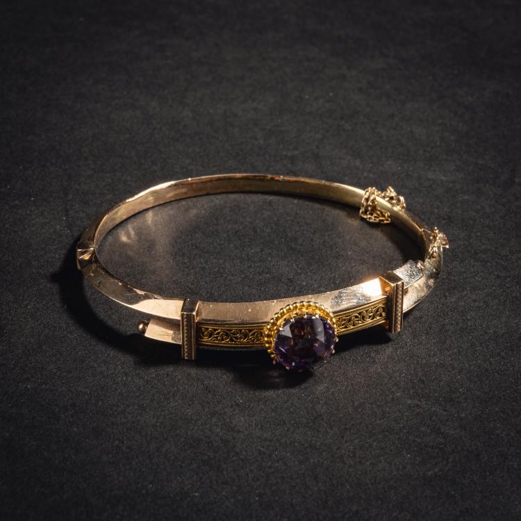 Hauptbild zu Objekt, Biedermeier bangle, mid-19th century, &Ouml;sterreich-Ungarn, 153C 728