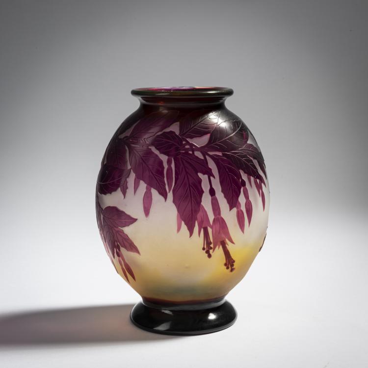 Bild 1 zu Objekt, Vase 'Fuchsias', 1920er Jahre, Gall&eacute;, Etablissements, Nancy, 153B 246