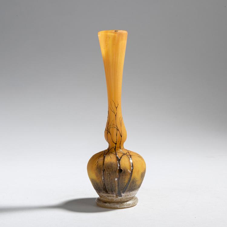 Hauptbild zu Objekt, Soliflore 'Cr&eacute;puscule neige' oder 'Paysage hiver', um 1906, Daum Fr&egrave;res, Nancy, 153B 127