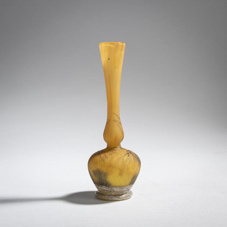 Bild 1 zu Objekt, Soliflore 'Cr&eacute;puscule neige' oder 'Paysage hiver', um 1906, Daum Fr&egrave;res, Nancy, 153B 127