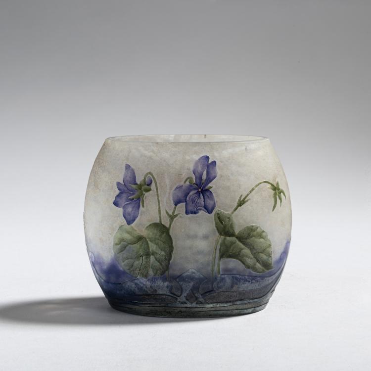 Bild 1 zu Objekt, Vase 'Violettes', um 1910, Daum Fr&egrave;res, Nancy, 153B 150