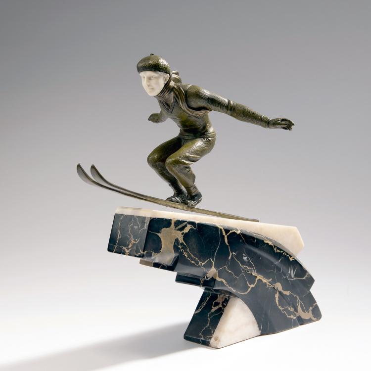 Hauptbild zu Objekt, 'Skier', c. 1925, Jean Jacquemin, 153C 437