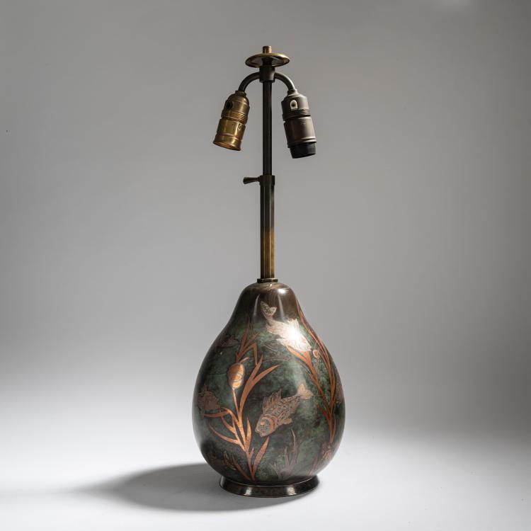 Hauptbild zu Objekt, Tall 'Ikora' table light, 1931, WMF, Geislingen, 153C 680