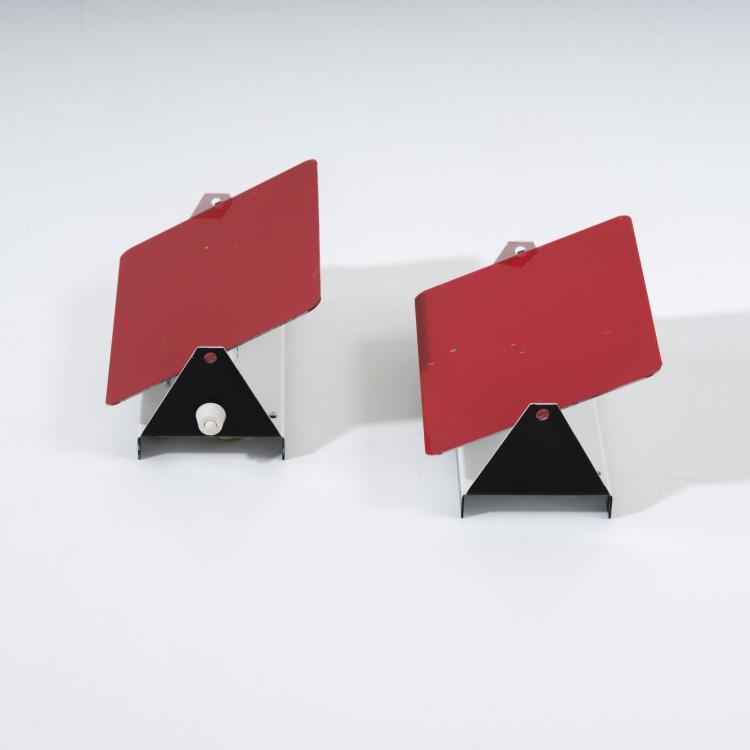 Hauptbild zu Objekt, Pair of wall lights 'CP-1', 1963, Charlotte Perriand, Steph Simon, Paris, 154A 144