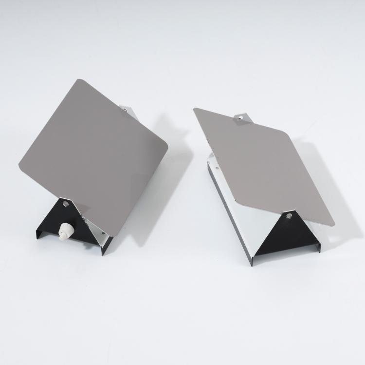 Hauptbild zu Objekt, Pair of wall lights 'CP-1', 1963, Charlotte Perriand, Steph Simon, Paris, 154A 145