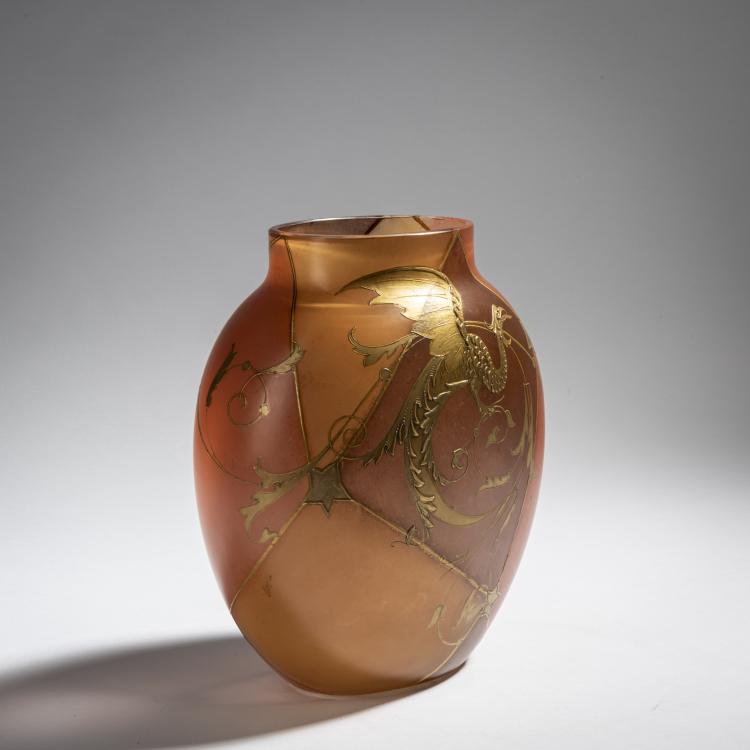 Bild 3 zu Objekt, Vase mit Drache, um 1910, B&ouml;hmen, 153B 337