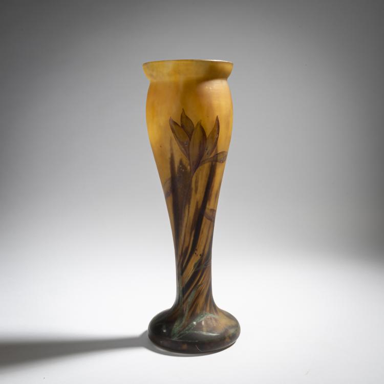Hauptbild zu Objekt, Vase 'Tulipes', um 1918-25, Daum Fr&egrave;res, Nancy, 153B 177