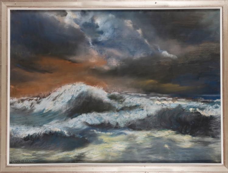 Hauptbild zu Objekt, Untitled (Sea landscape), 1930s, Hans J&uuml;rgen Kallmann, 154D 386