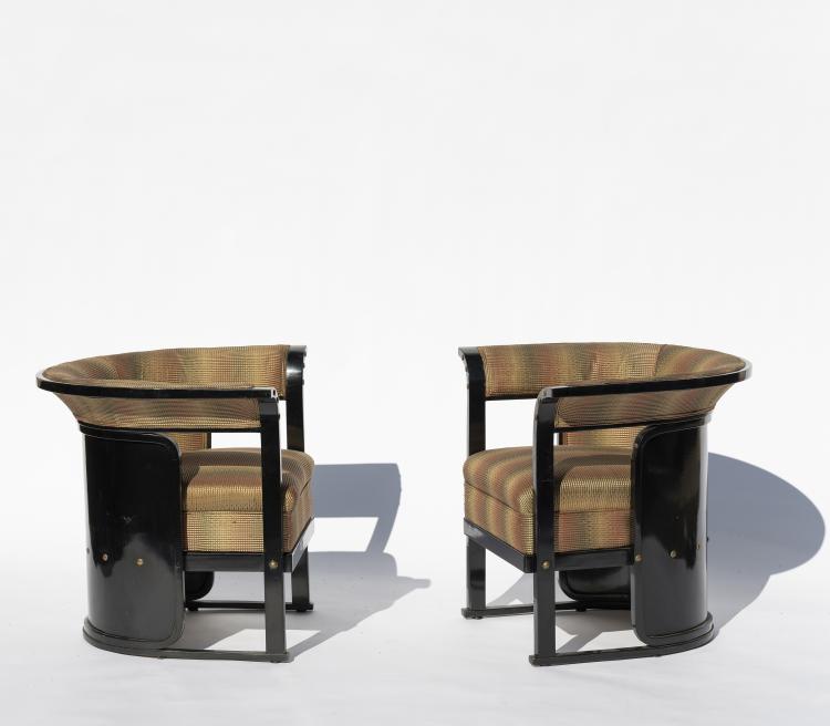 Bild 1 zu Objekt, Zwei Sessel 'Buenos Aires', 1905, Josef Hoffmann (zugeschrieben), Kohn, J. & J., Wien, 153C 778